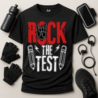 Test Day Rock The Funny Metal Teacher Student Testing Exam Performance Shirt