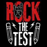 Test Day Rock The Funny Metal Teacher Student Testing Exam Flatbill Hat