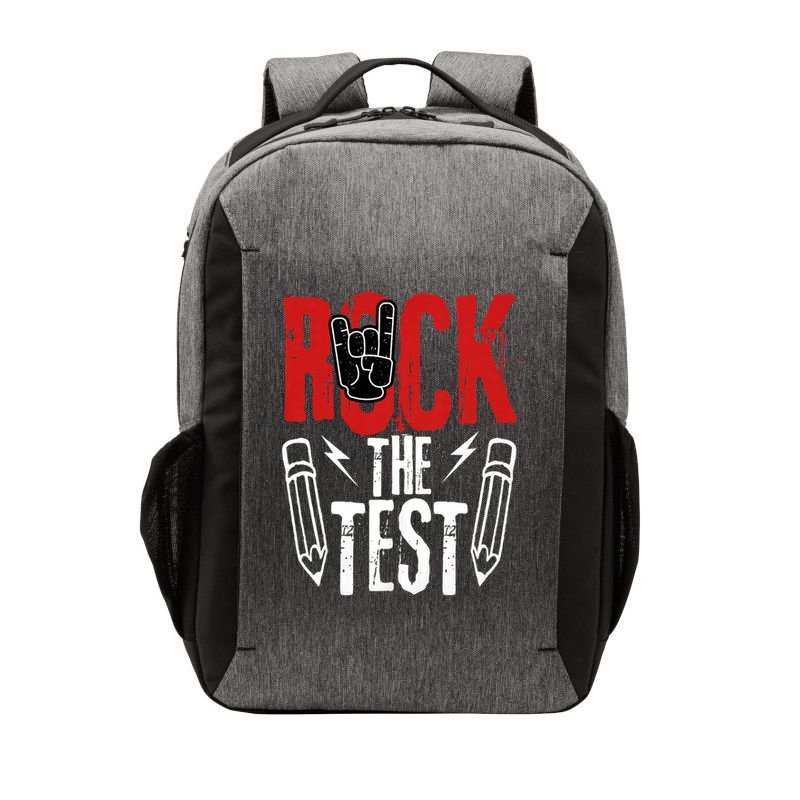 Test Day Rock The Funny Metal Teacher Student Testing Exam Vector Backpack