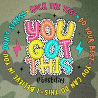 Test Day Rock The Test Teacher Testing Day You Got This Legacy Tie Dye Trucker Hat