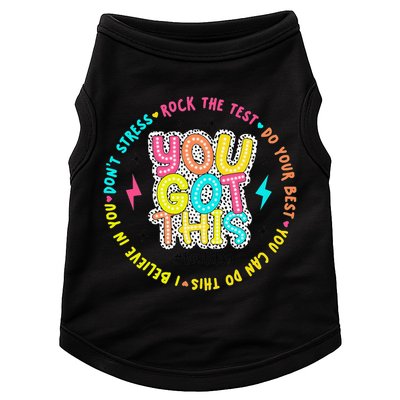 Test Day Rock The Test Teacher Testing Day You Got This Doggie Tank