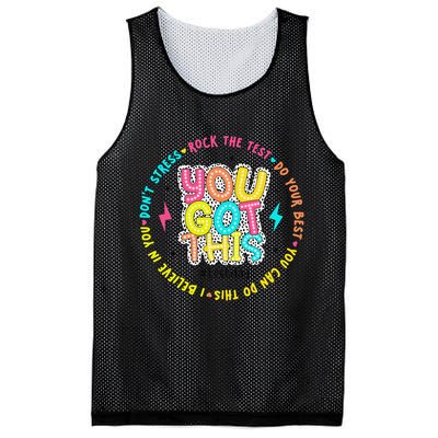 Test Day Rock The Test Teacher Testing Day You Got This Mesh Reversible Basketball Jersey Tank