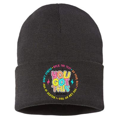 Test Day Rock The Test Teacher Testing Day You Got This Sustainable Knit Beanie