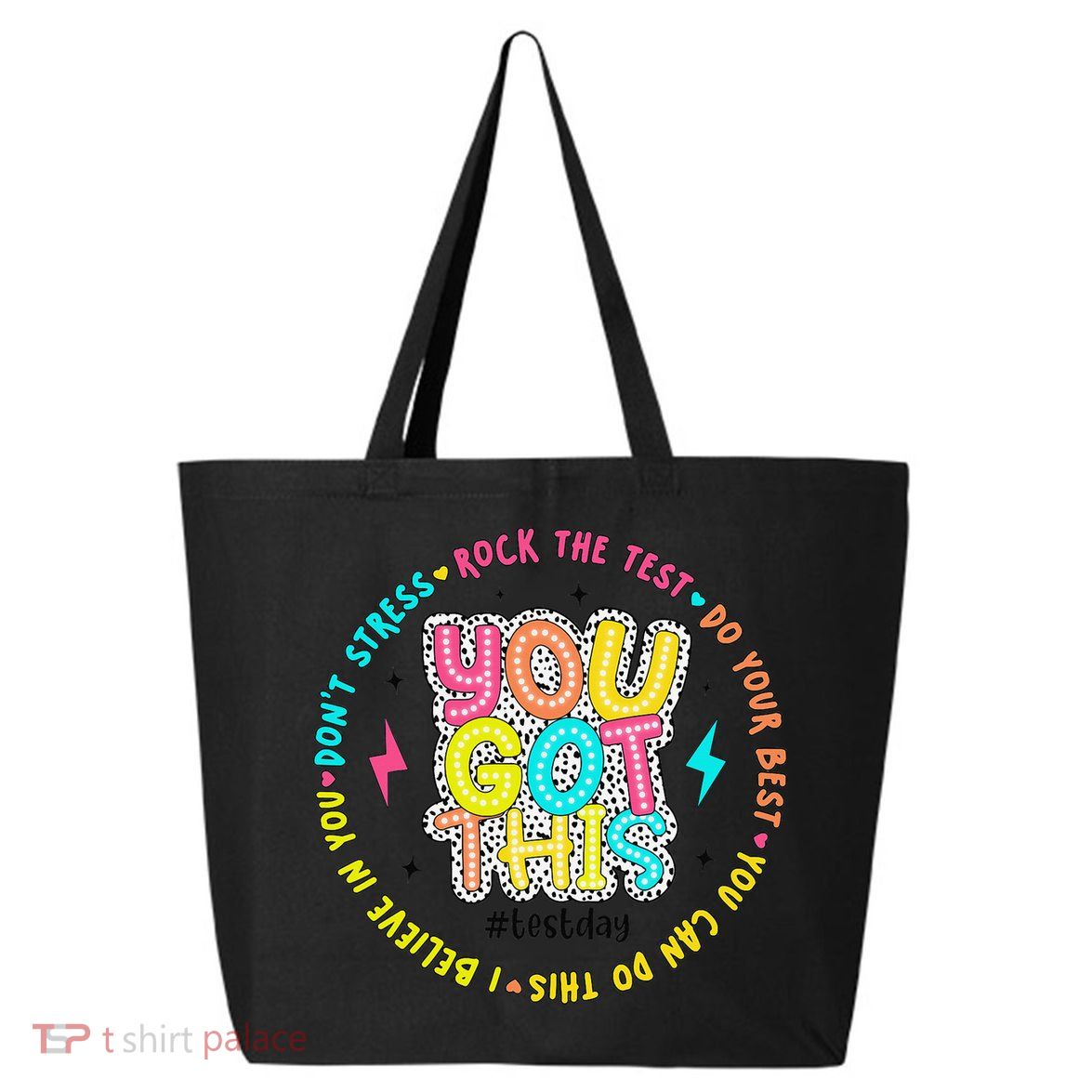 Test Day Rock The Test Teacher Testing Day You Got This 25L Jumbo Tote