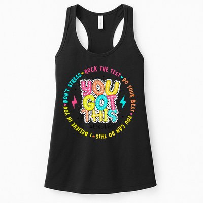 Test Day Rock The Test Teacher Testing Day You Got This Womens Tank Top