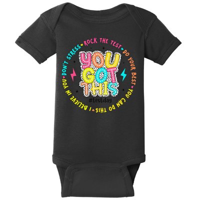 Test Day Rock The Test Teacher Testing Day You Got This Baby Bodysuit