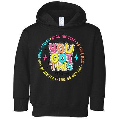 Test Day Rock The Test Teacher Testing Day You Got This Toddler Hoodie