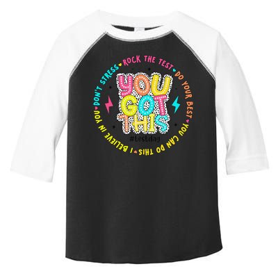Test Day Rock The Test Teacher Testing Day You Got This Toddler Fine Jersey T-Shirt
