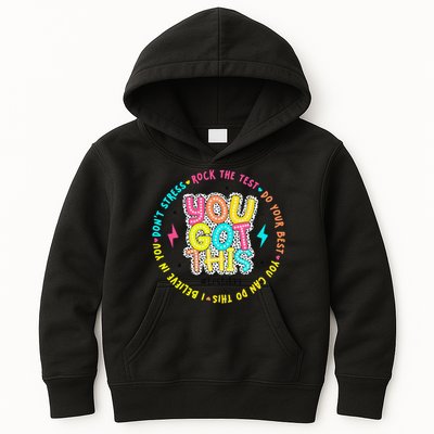 Test Day Rock The Test Teacher Testing Day You Got This Kids Hoodie