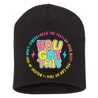 Test Day Rock The Test Teacher Testing Day You Got This Short Acrylic Beanie