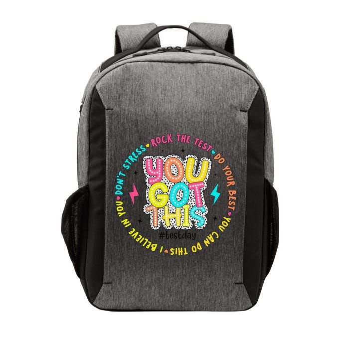 Test Day Rock The Test Teacher Testing Day You Got This Vector Backpack
