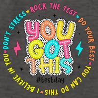 Test Day Rock The Test Teacher Testing Day You Got This Vector Backpack