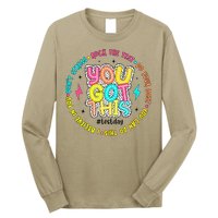 Test Day Rock The Test Teacher Testing Day You Got This Long Sleeve Shirt