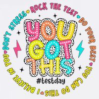 Test Day Rock The Test Teacher Testing Day You Got This Garment-Dyed Sweatshirt