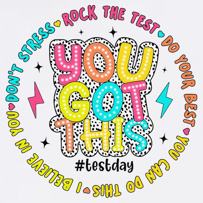 Test Day Rock The Test Teacher Testing Day You Got This Garment-Dyed Sweatshirt