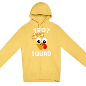 Thanksgiving Day Running Turkey Trot Squad Gift Premium Pullover Hoodie