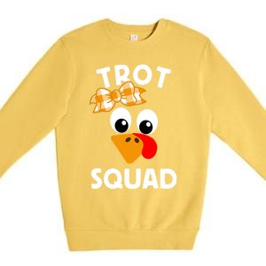 Thanksgiving Day Running Turkey Trot Squad Gift Premium Crewneck Sweatshirt