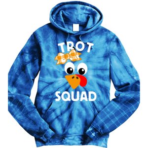 Thanksgiving Day Running Turkey Trot Squad Gift Tie Dye Hoodie