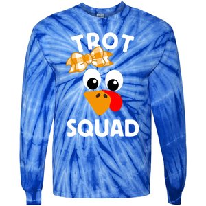 Thanksgiving Day Running Turkey Trot Squad Gift Tie-Dye Long Sleeve Shirt