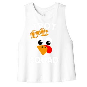 Thanksgiving Day Running Turkey Trot Squad Gift Women's Racerback Cropped Tank