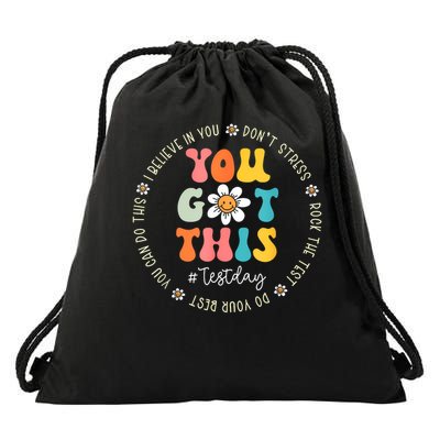 Test Day Rock The Test Teacher Testing Day You Got This Drawstring Bag