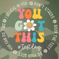 Test Day Rock The Test Teacher Testing Day You Got This Legacy Tie Dye Trucker Hat