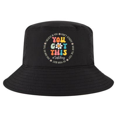 Test Day Rock The Test Teacher Testing Day You Got This Cool Comfort Performance Bucket Hat