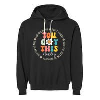 Test Day Rock The Test Teacher Testing Day You Got This Garment-Dyed Fleece Hoodie
