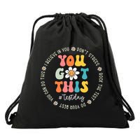 Test Day Rock The Test Teacher Testing Day You Got This Drawstring Bag