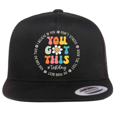 Test Day Rock The Test Teacher Testing Day You Got This Flatbill Hat