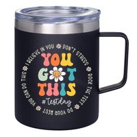Test Day Rock The Test Teacher Testing Day You Got This 12oz Stainless Steel Coffee Mug