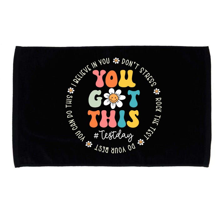 Test Day Rock The Test Teacher Testing Day You Got This Microfiber Hand Towel