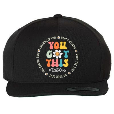 Test Day Rock The Test Teacher Testing Day You Got This Wool Snapback Cap