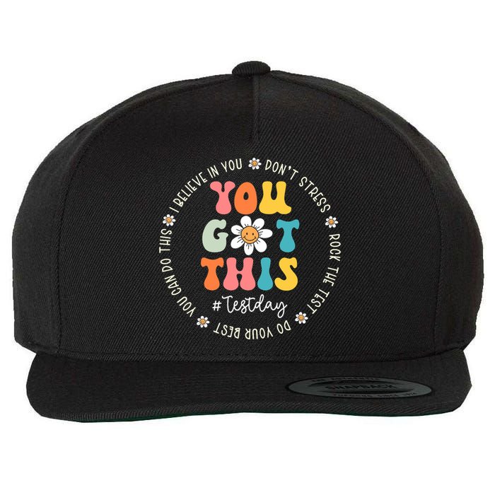Test Day Rock The Test Teacher Testing Day You Got This Wool Snapback Cap
