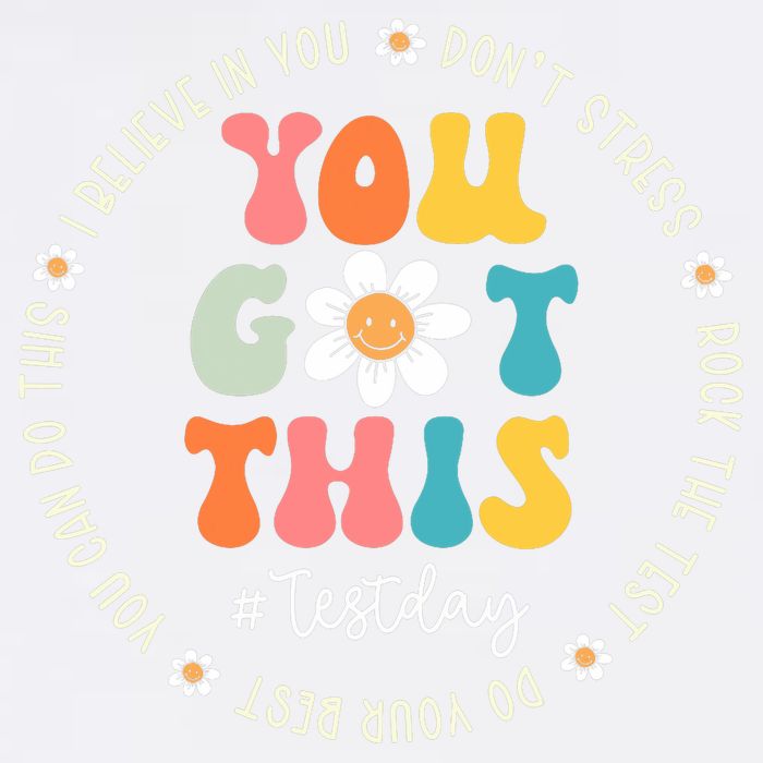 Test Day Rock The Test Teacher Testing Day You Got This Garment-Dyed Sweatshirt