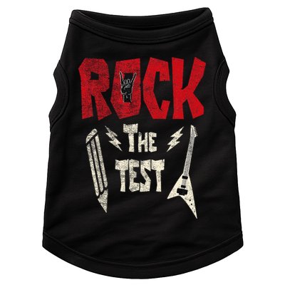 Test Day Rock The Funny Rock Teacher Student Testing Exam Doggie Tank
