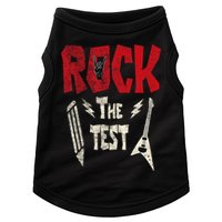 Test Day Rock The Funny Rock Teacher Student Testing Exam Doggie Tank