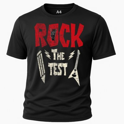 Test Day Rock The Funny Rock Teacher Student Testing Exam Performance Shirt