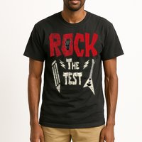 Test Day Rock The Funny Rock Teacher Student Testing Exam Tall T-Shirt