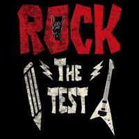 Test Day Rock The Funny Rock Teacher Student Testing Exam Button