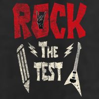 Test Day Rock The Funny Rock Teacher Student Testing Exam 12oz Stainless Steel Coffee Mug