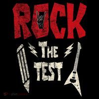 Test Day Rock The Funny Rock Teacher Student Testing Exam Poster