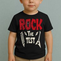 Test Day Rock The Funny Rock Teacher Student Testing Exam Toddler T-Shirt