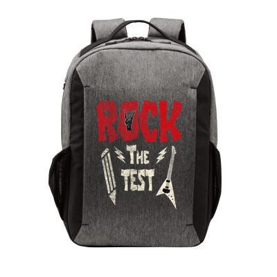 Test Day Rock The Funny Rock Teacher Student Testing Exam Vector Backpack