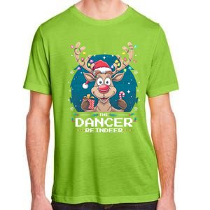 The Dancer Reindeer Christmas Matching Family Funny Gift Adult ChromaSoft Performance T-Shirt