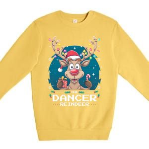 The Dancer Reindeer Christmas Matching Family Funny Gift Premium Crewneck Sweatshirt