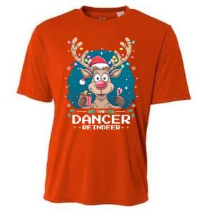 The Dancer Reindeer Christmas Matching Family Funny Gift Cooling Performance Crew T-Shirt