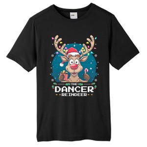 The Dancer Reindeer Christmas Matching Family Funny Gift Tall Fusion ChromaSoft Performance T-Shirt