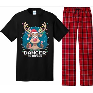 The Dancer Reindeer Christmas Matching Family Funny Gift Pajama Set