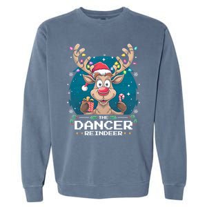 The Dancer Reindeer Christmas Matching Family Funny Gift Garment-Dyed Sweatshirt